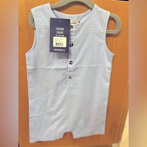 Me and Henry seersucker romper  brand new